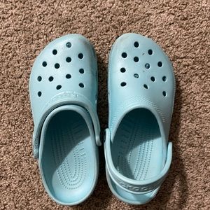 Teal Crocs